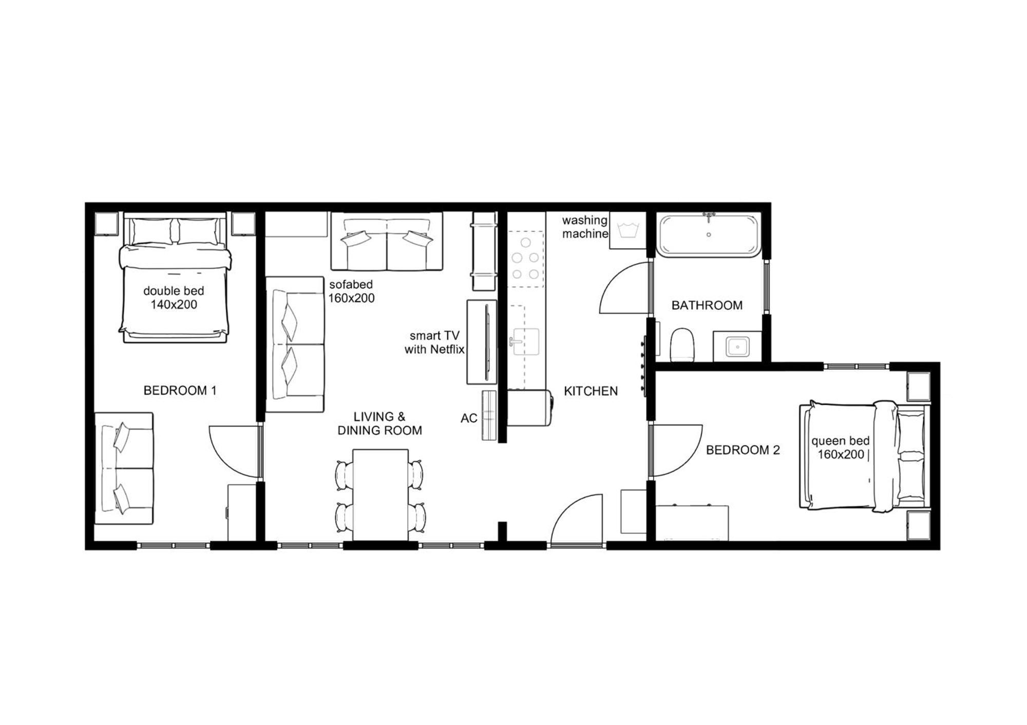 Kalvin 2Bdr Apartment With Ac Budapeşte Dış mekan fotoğraf